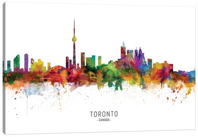 Toronto Canada Skyline Canvas Art Print - Canada