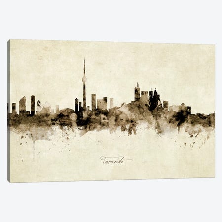 Toronto Canada Skyline Canvas Print #MTO2000} by Michael Tompsett Canvas Artwork