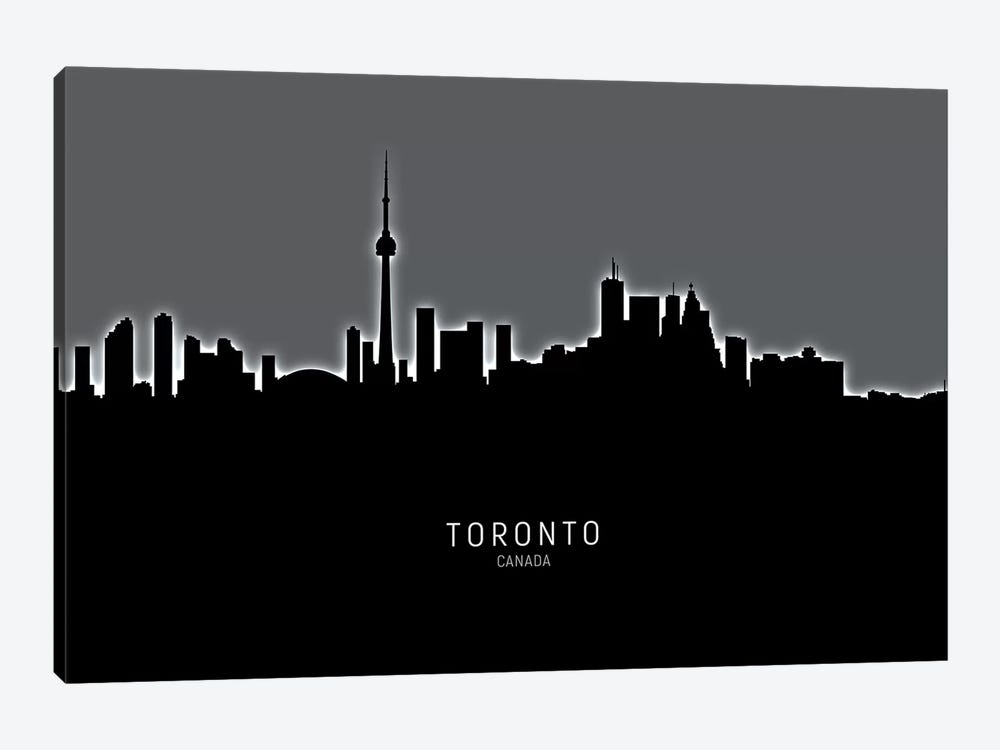 Toronto Canada Skyline by Michael Tompsett 1-piece Canvas Artwork