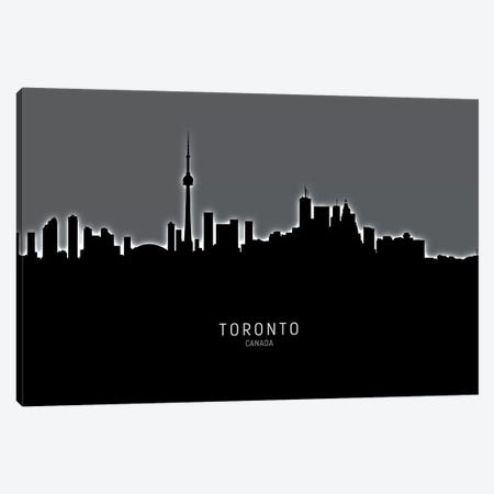 Toronto Canada Skyline Canvas Print #MTO2001} by Michael Tompsett Canvas Artwork