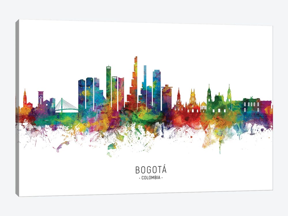 Bogota, Colombia Skyline 1-piece Canvas Print
