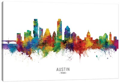 Austin Texas Skyline Canvas Art Print
