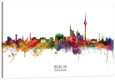 Berlin Germany Skyline Canvas Art Print