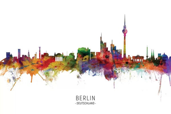 Berlin: Berlin Germany Skyline by Michael Tompsett