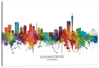 Johannesburg South Africa Skyline Canvas Art Print