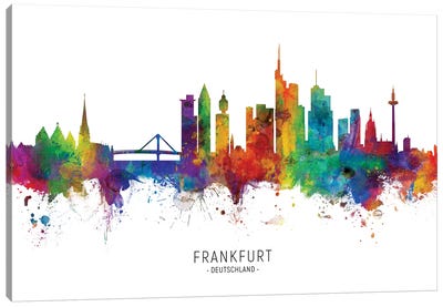 Frankfurt Germany Skyline Canvas Art Print - Frankfurt Art