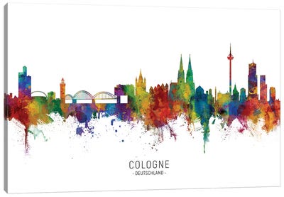 Cologne Germany Skyline Canvas Art Print