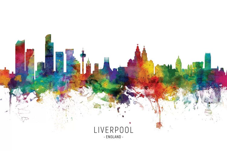 Liverpool England Skyline