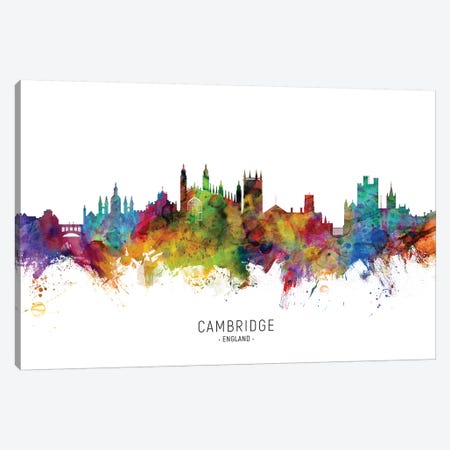 Cambridge England Skyline Canvas Print #MTO2079} by Michael Tompsett Canvas Art Print
