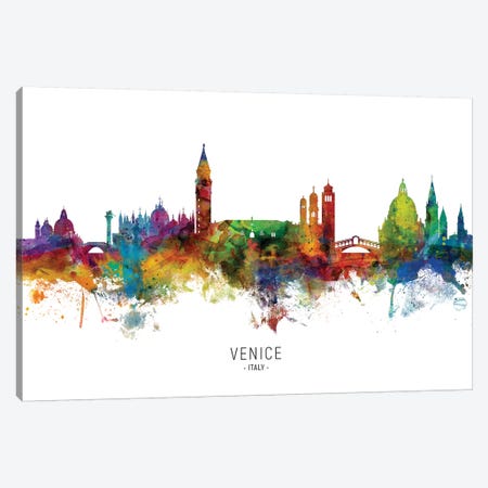 Venice Italy Skyline Canvas Print #MTO2083} by Michael Tompsett Canvas Wall Art
