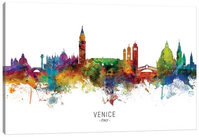 Venice Italy Skyline Canvas Art Print - Venice Art
