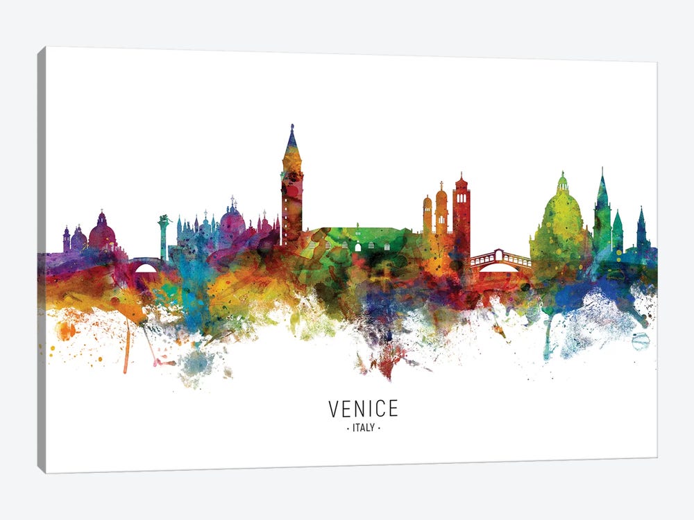Venice Italy Skyline by Michael Tompsett 1-piece Canvas Artwork