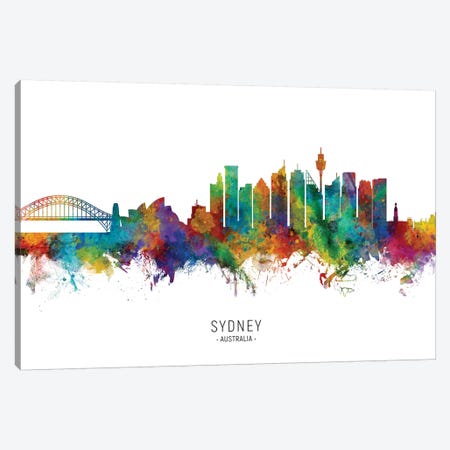 Sydney Australia Skyline Canvas Print #MTO2086} by Michael Tompsett Canvas Print