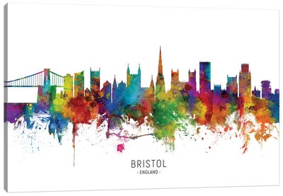 Bristol England Skyline Canvas Art Print