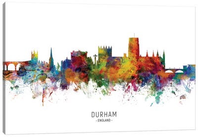 Durham England Skyline Canvas Art Print