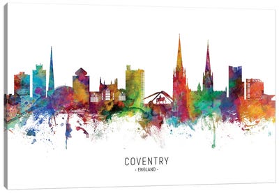 Coventry England Skyline Canvas Art Print
