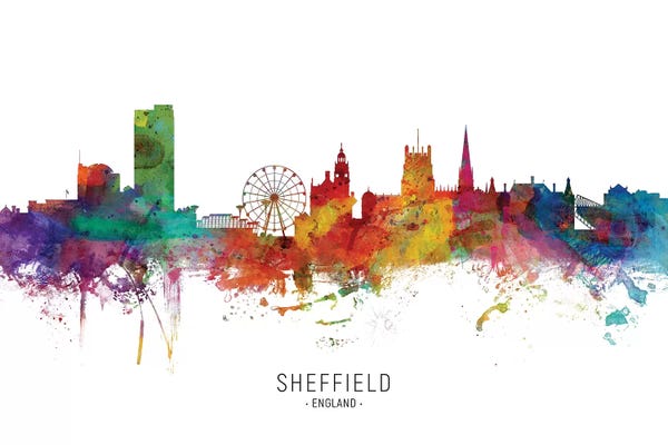 Leicester: Sheffield England Skyline by Michael Tompsett