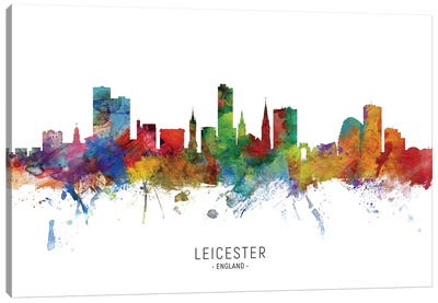 Leicester England Skyline Canvas Art Print