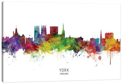 York England Skyline Canvas Art Print