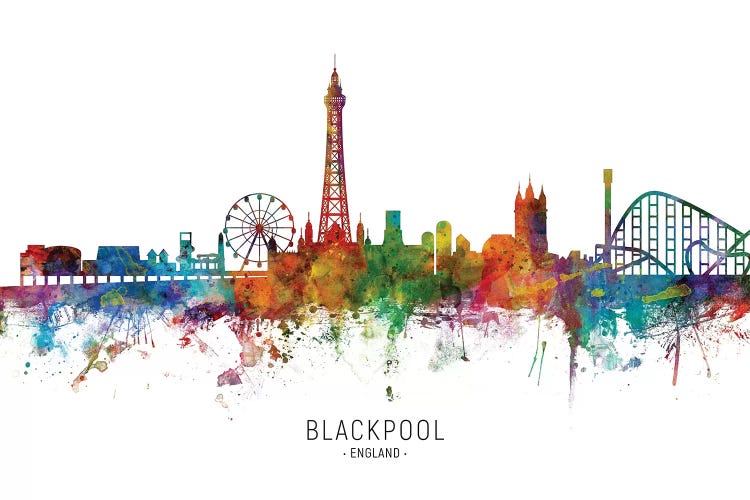 Blackpool England Skyline