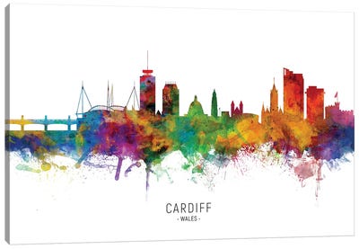 Cardiff Wales Skyline Canvas Art Print - Wales