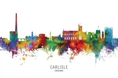 Carlisle England Skyline by Michael Tompsett canvas print