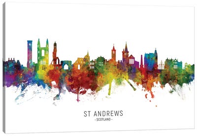 St Andrews Scotland Skyline Canvas Art Print - Scotland Art