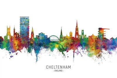 Cheltenham England Skyline by Michael Tompsett canvas print