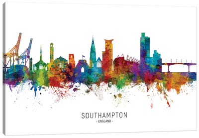 Southampton England Skyline Canvas Art Print