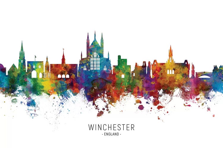 Winchester England Skyline by Michael Tompsett wall art