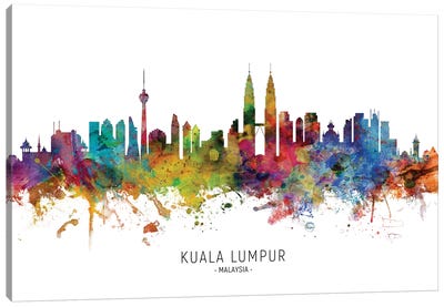 Kuala Lumpur Malaysia Skyline Canvas Art Print - Kuala Lumpur Art