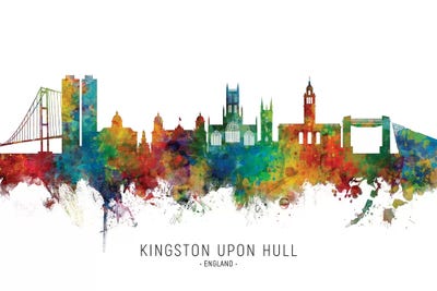 Kingston Upon Hull Skyline by Michael Tompsett canvas print