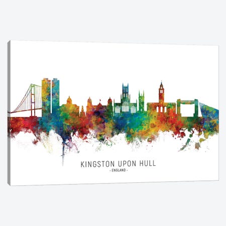 Kingston Upon Hull Skyline Canvas Print #MTO2123} by Michael Tompsett Art Print