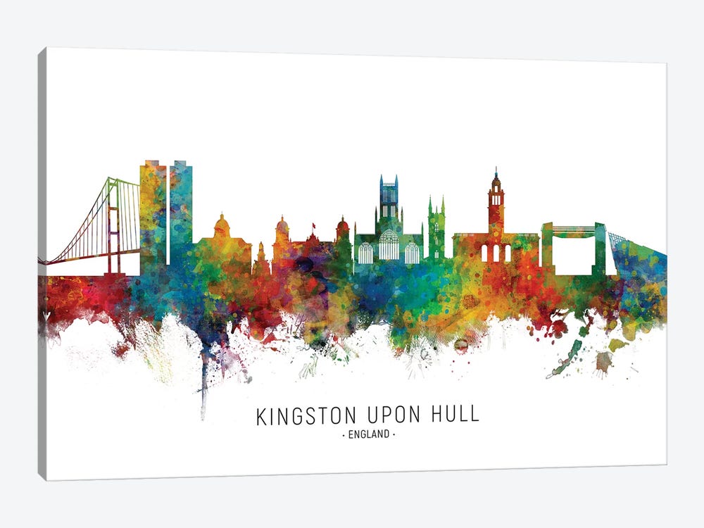 Kingston Upon Hull Skyline by Michael Tompsett 1-piece Canvas Print