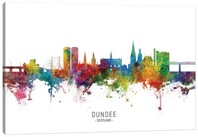 Dundee Scotland Skyline Canvas Art Print - Scotland Art