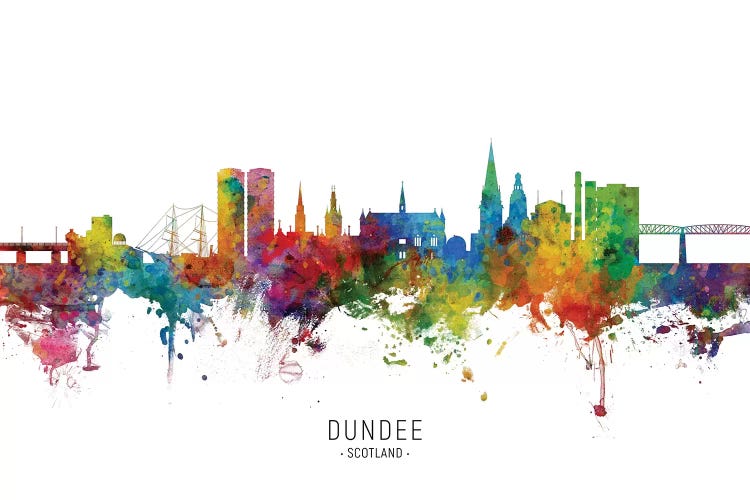 Dundee Scotland Skyline by Michael Tompsett wall art