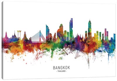 Bangkok Thailand Skyline Canvas Art Print - Bangkok Art