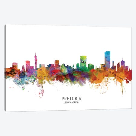 Pretoria South Africa Skyline Canvas Print #MTO2129} by Michael Tompsett Canvas Print