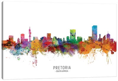 Pretoria South Africa Skyline Canvas Art Print - South Africa