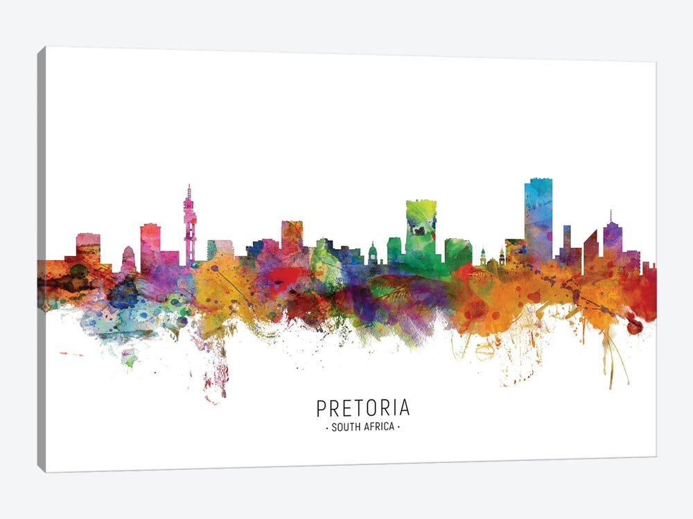 Pretoria South Africa Skyline by Michael Tompsett 1-piece Canvas Print