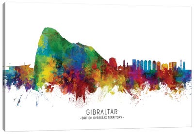 Gibraltar Skyline Canvas Art Print - Natural Wonders