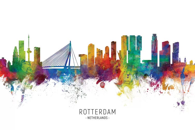 Rotterdam Netherlands Skyline