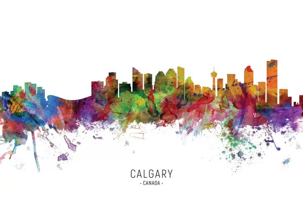 Calgary: Calgary Canada Skyline by Michael Tompsett