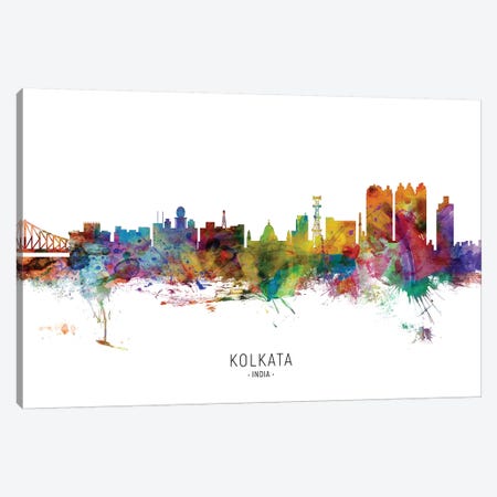 Kolkata India Skyline Canvas Print #MTO2140} by Michael Tompsett Canvas Art Print