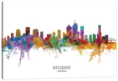 Brisbane Australia Skyline Canvas Art Print