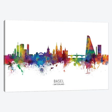 Basel Switzerland Skyline Canvas Print #MTO2142} by Michael Tompsett Canvas Print