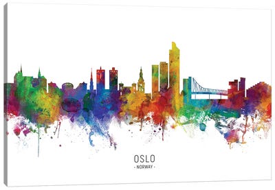Oslo Norway Skyline Canvas Art Print