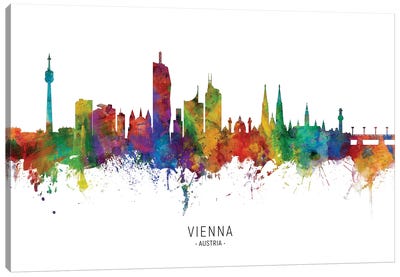 Vienna Austria Skyline Canvas Art Print - Austria Art