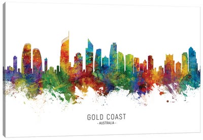 Gold Coast Australia Skyline Canvas Art Print