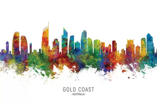 Queensland: Gold Coast Australia Skyline by Michael Tompsett